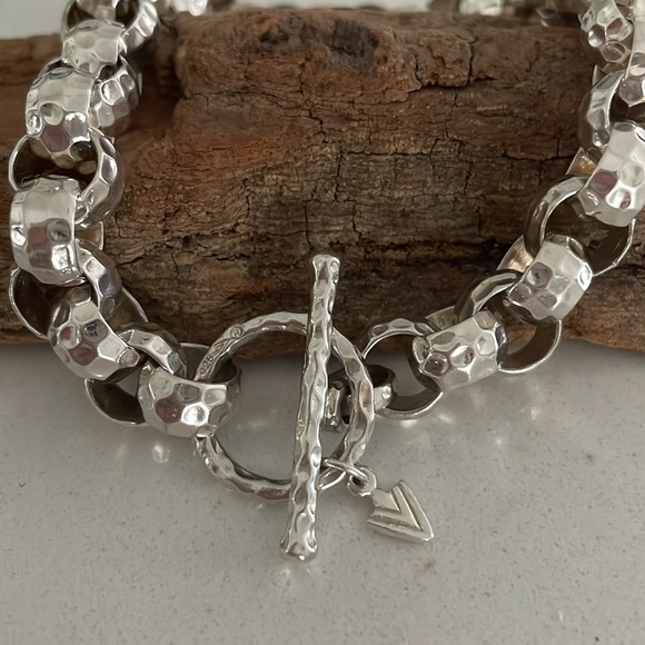 Silpada Jewelry - Silpada Hammered Sterling Silver Rolo Link Bracelet B1610